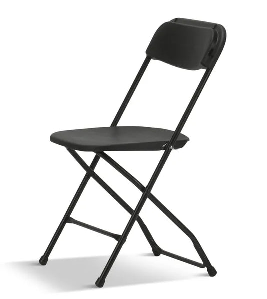 Black Folding Chairs 10-Pack, 650 lb Capacity