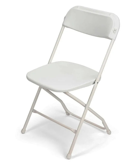 White Folding Chairs 10-Pack, 650 lb Capacity, Durable & Comfortable for Any Occasion