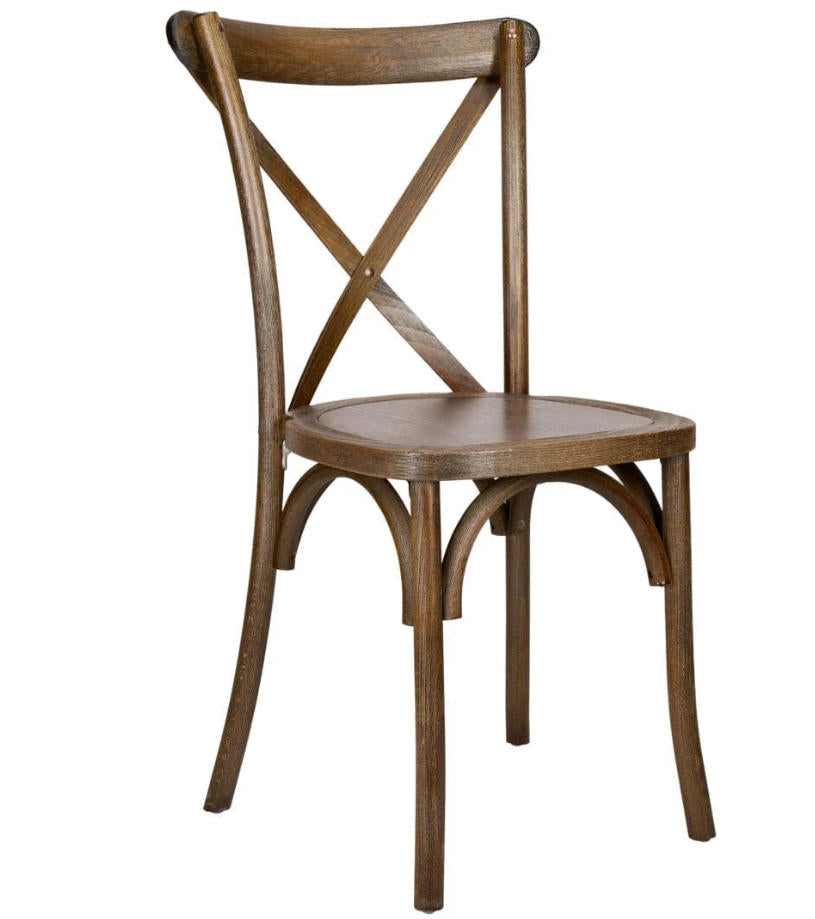 Top Resin Cross Back Chair