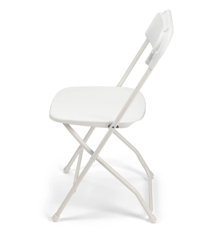 White Folding Chairs 10-Pack, 650 lb Capacity, Durable & Comfortable for Any Occasion